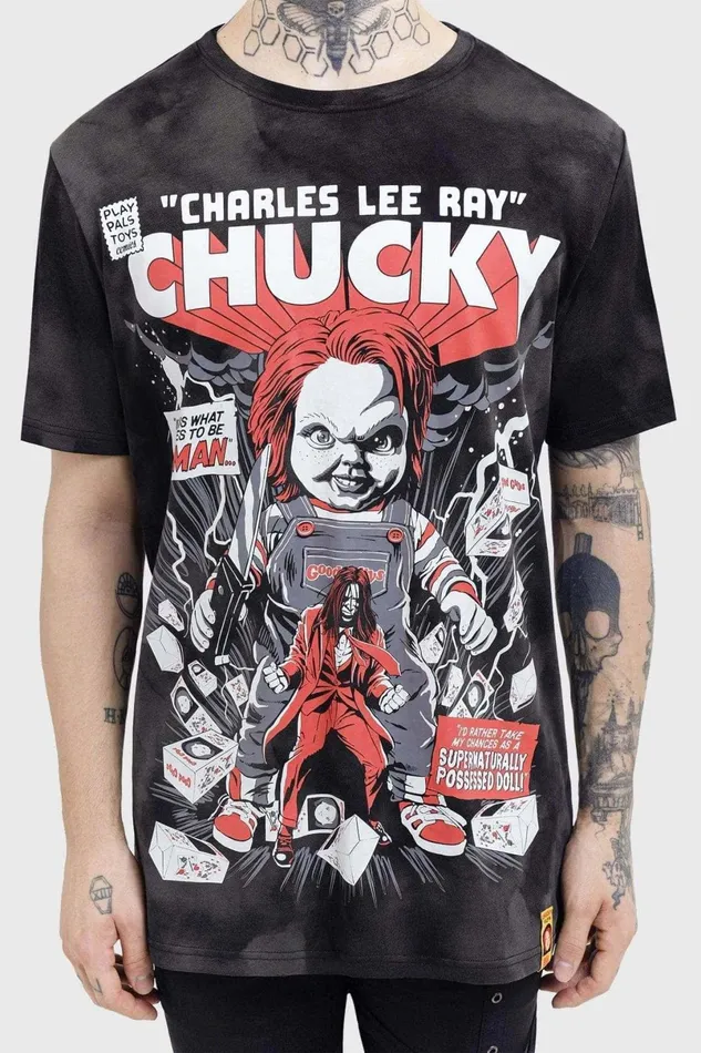 Killstar Graphic Tops Men Charles Lee Ray TShirt