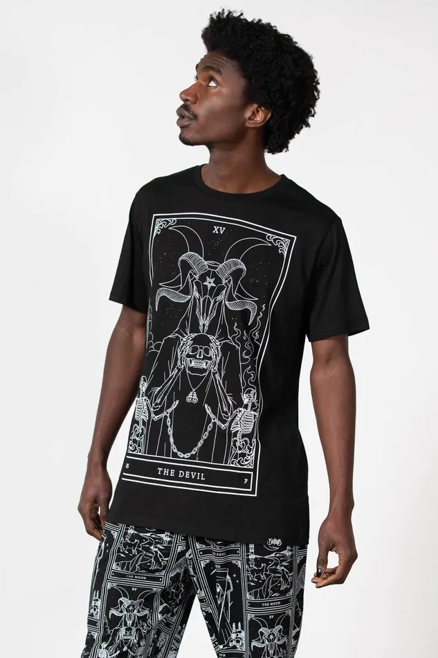 Killstar Graphic Tops Men Soul Card TShirt
