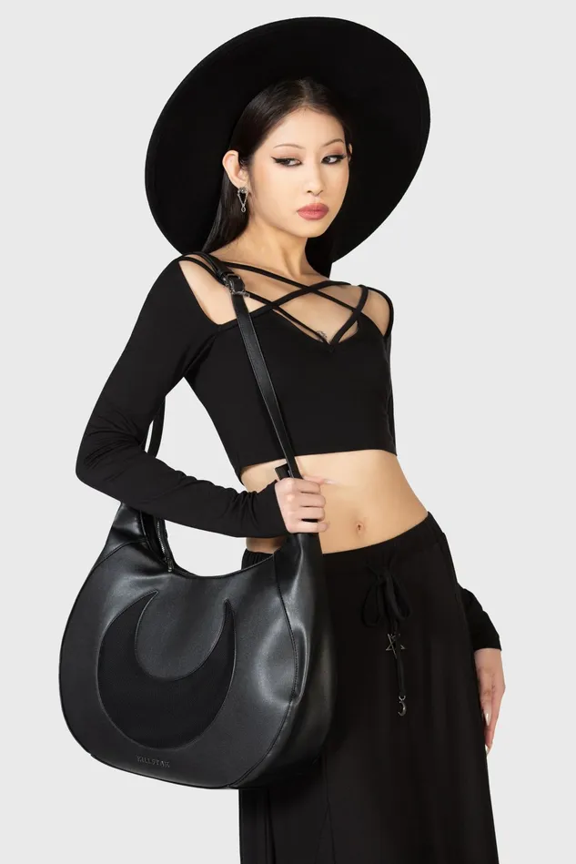 Killstar Handbags Women Moonlit Burial Slouch Handbag