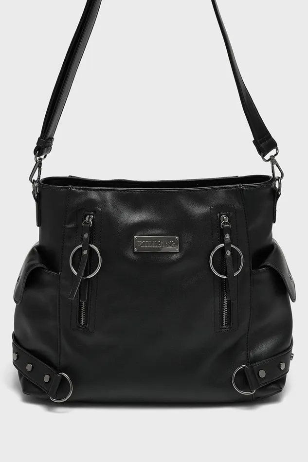 Killstar Handbags Women Noctis Winged Bucket Bag