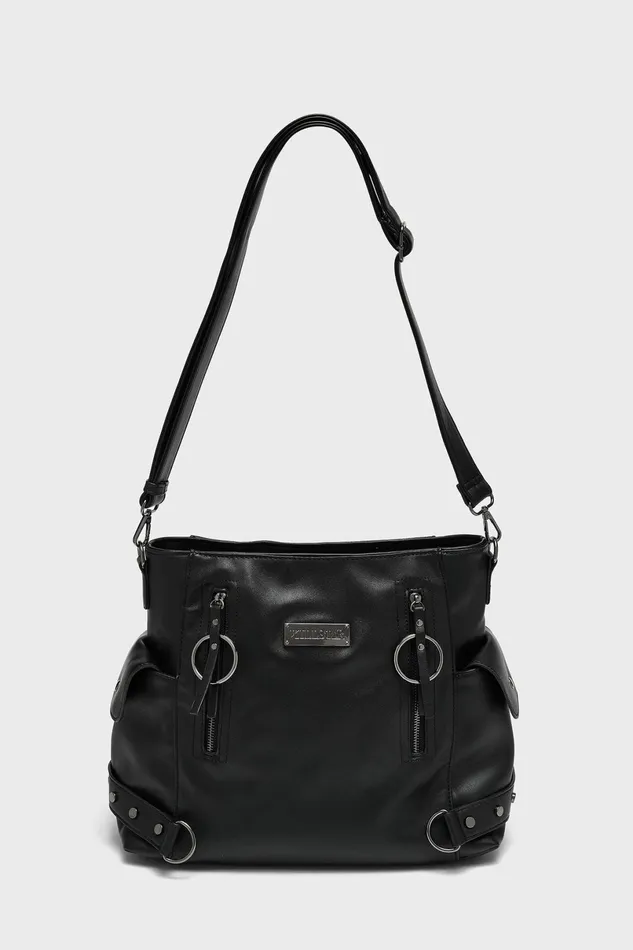 Killstar Handbags Women Noctis Winged Bucket Bag