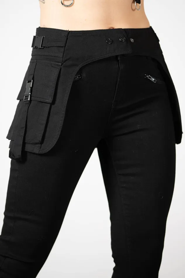 Killstar Harnesses and Belts Women Glitch Pocket Belt