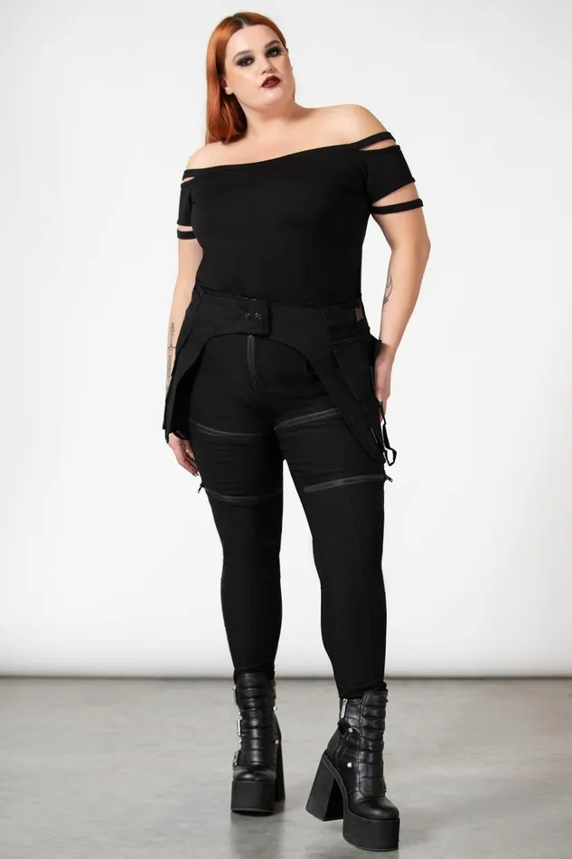 Killstar Harnesses and Belts Women Glitch Pocket Belt