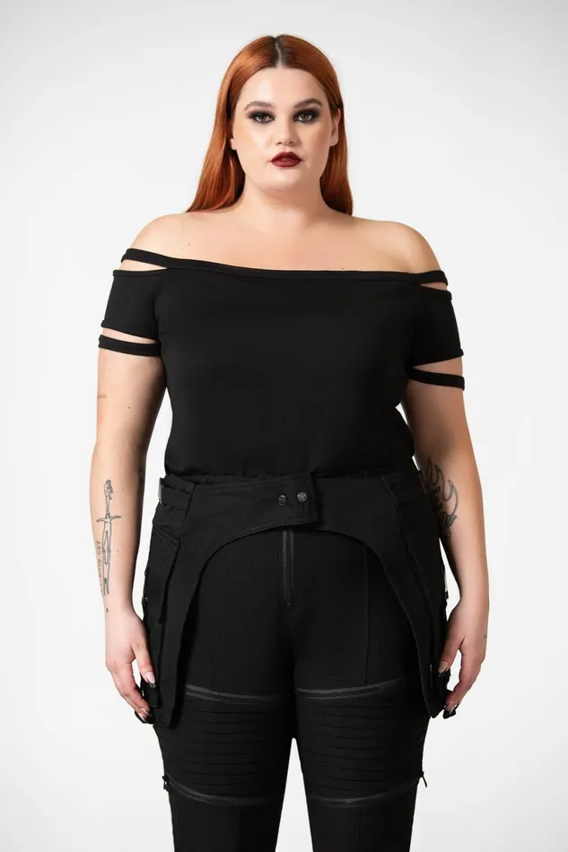 Killstar Harnesses and Belts Women Glitch Pocket Belt