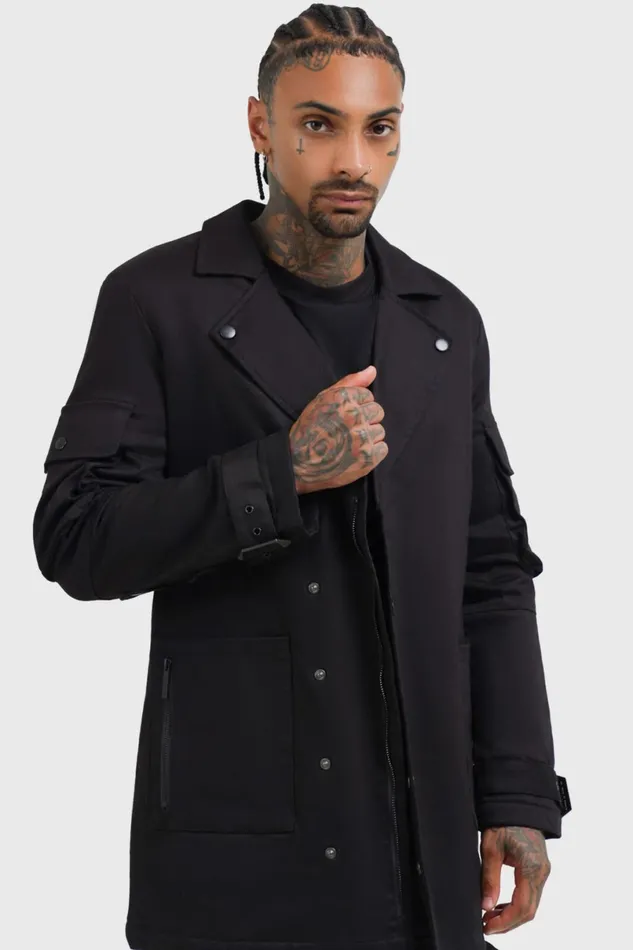 Killstar Jackets and Coats Men Lucid Travels Trench Coat