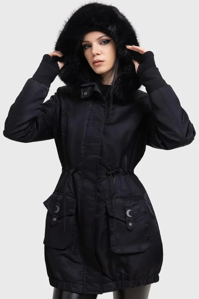 Killstar Jackets and Coats Women Lunar Eclipse Parka Jacket
