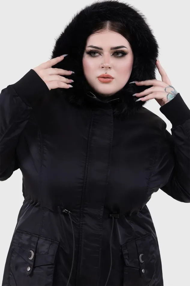 Killstar Jackets and Coats Women Lunar Eclipse Parka Jacket