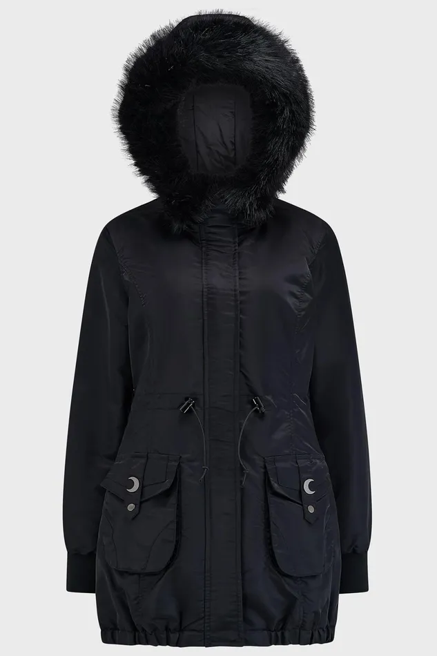 Killstar Jackets and Coats Women Lunar Eclipse Parka Jacket