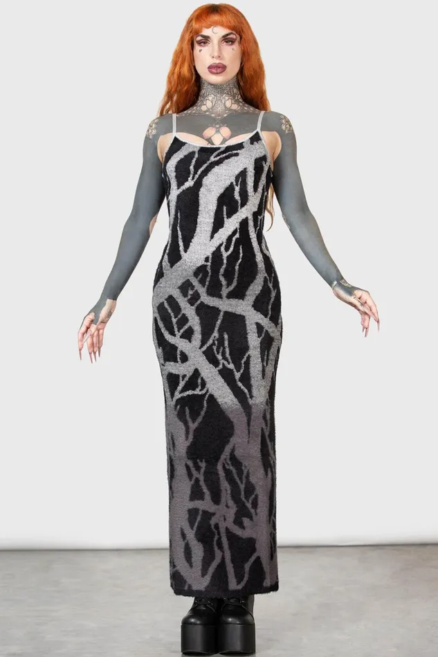 Killstar Knitted Women Forest Knit Dress