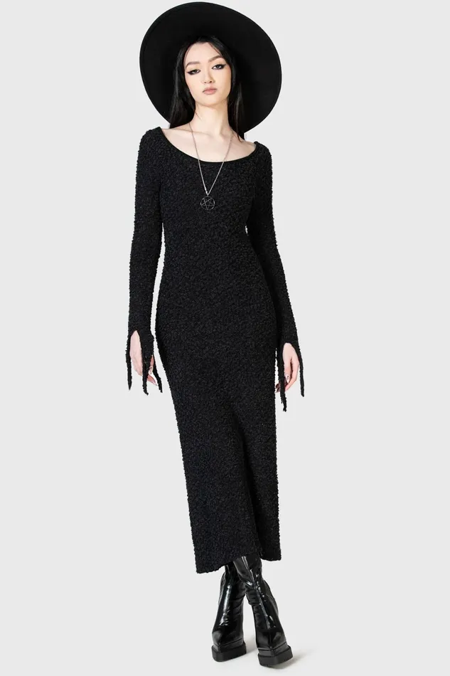 Killstar Knitted Women Nettles Maxi Dress