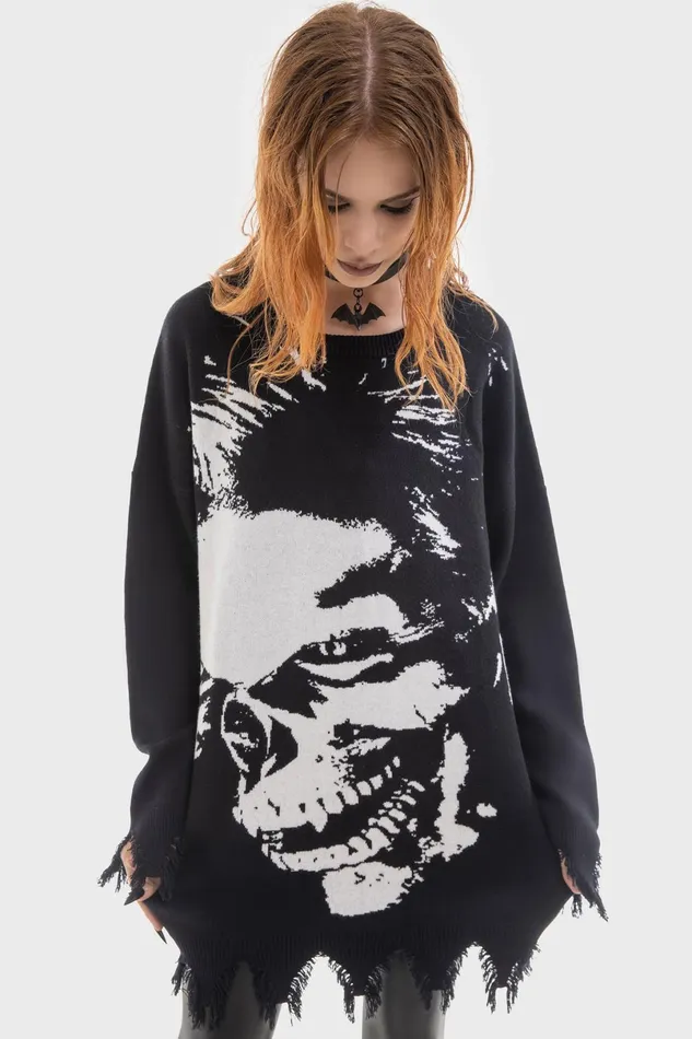 Killstar Knitwear Men Blood Sucker Sweater