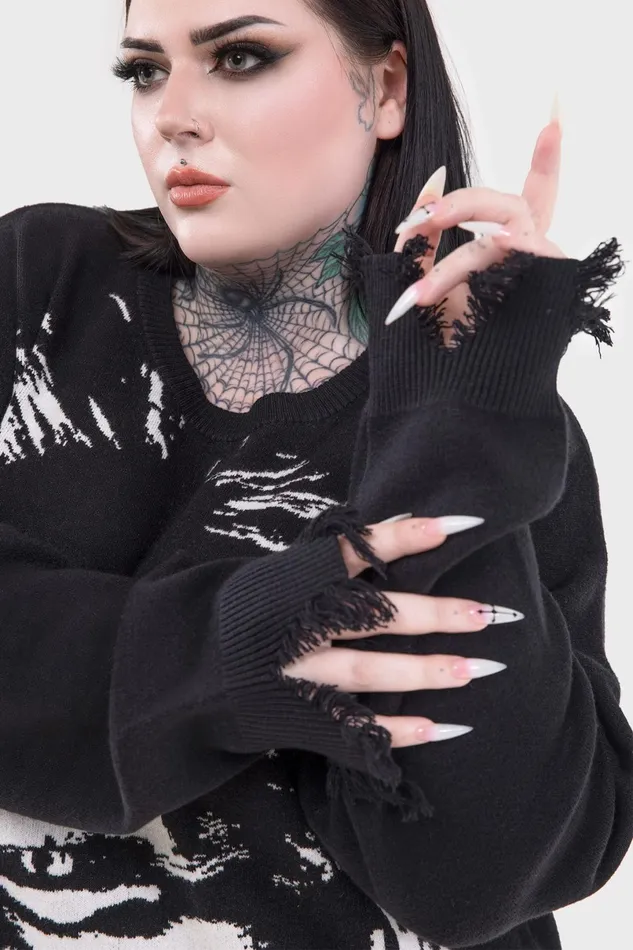 Killstar Knitwear Men Blood Sucker Sweater