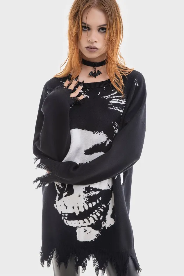 Killstar Knitwear Men Blood Sucker Sweater