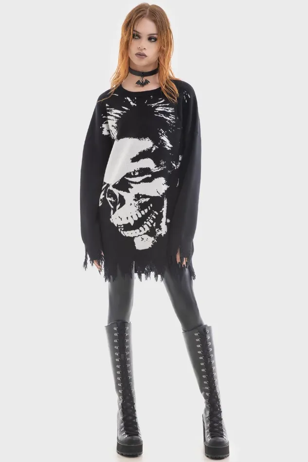 Killstar Knitwear Men Blood Sucker Sweater