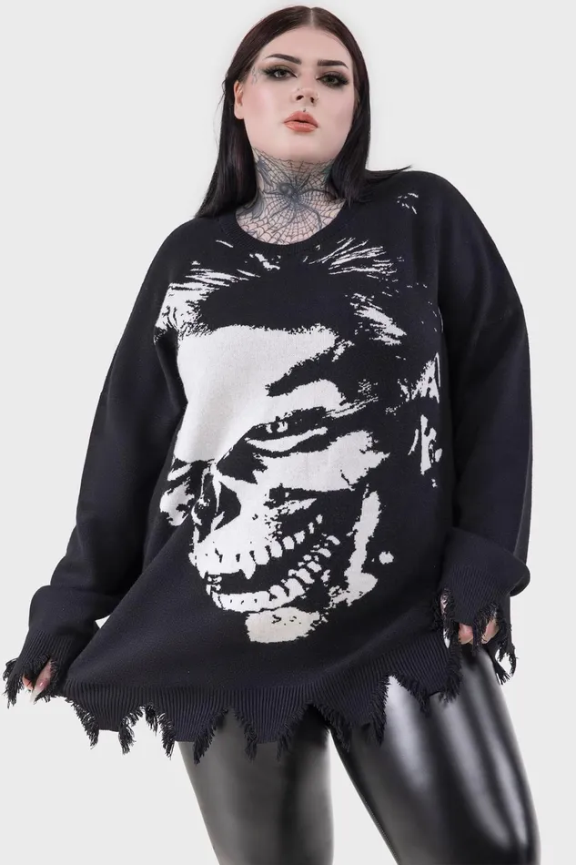 Killstar Knitwear Men Blood Sucker Sweater