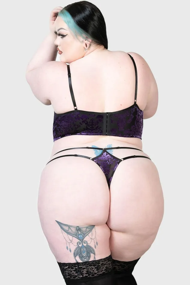 Killstar Lingerie Women Fang Burnout Velvet Panty