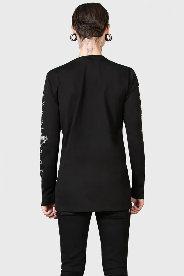 Killstar Long Sleeves Men Baphomette Long Sleeve Top