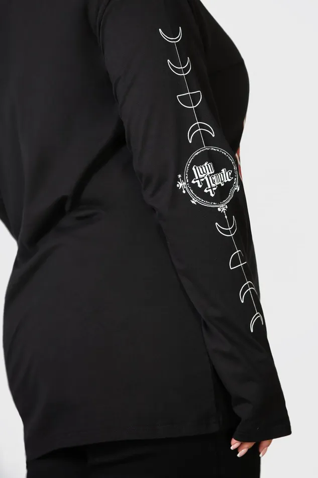 Killstar Long Sleeves Men Baphomette Long Sleeve Top