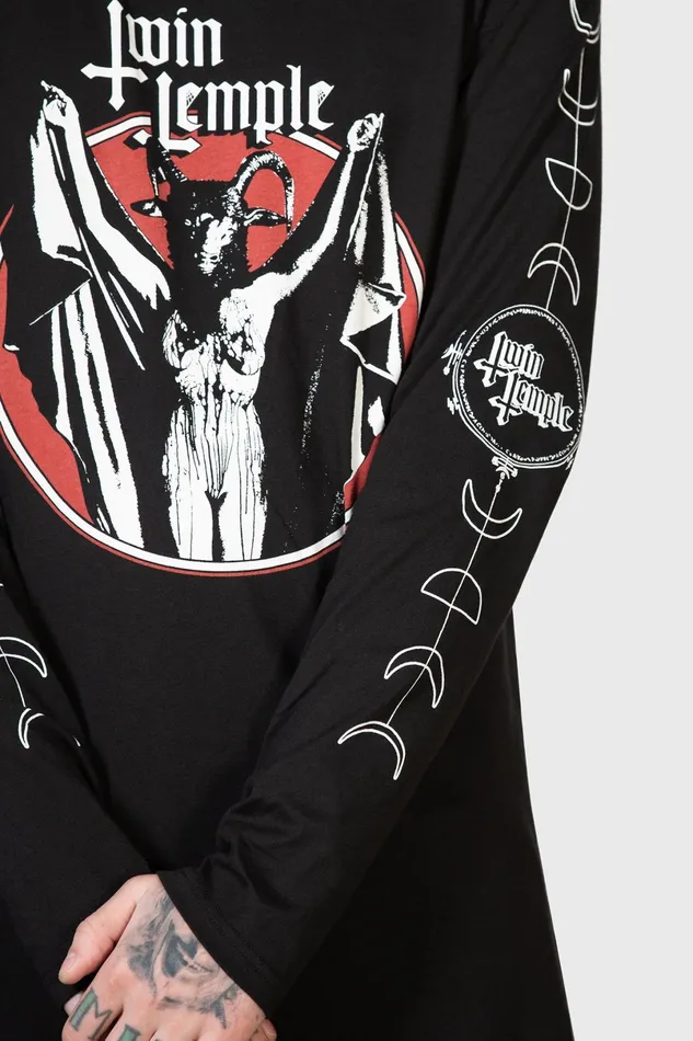Killstar Long Sleeves Men Baphomette Long Sleeve Top