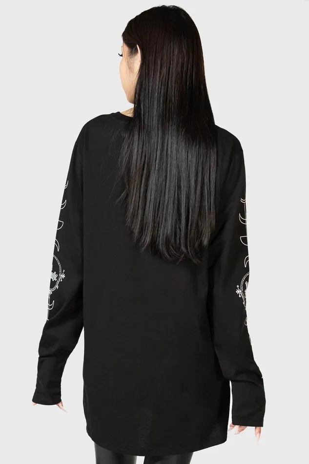 Killstar Long Sleeves Men Baphomette Long Sleeve Top