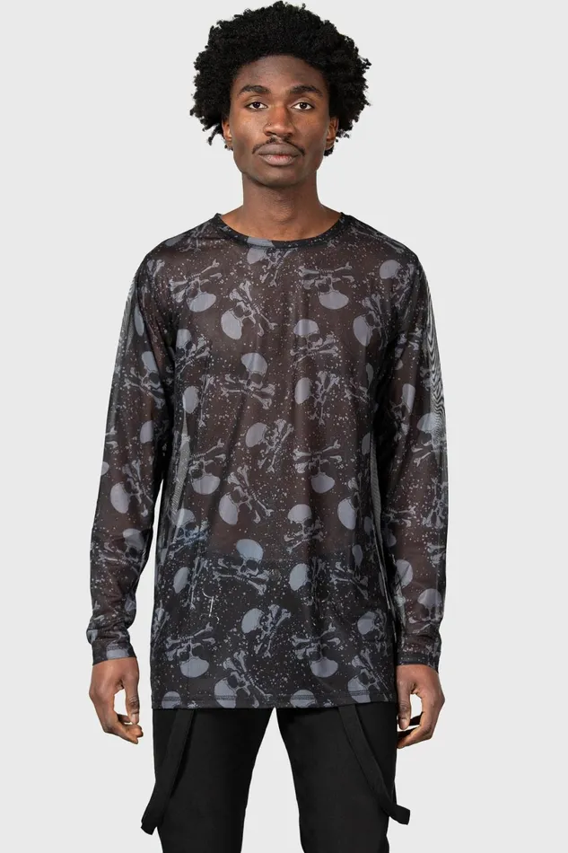 Killstar Long Sleeves Men Fright Train Long Sleeve Top