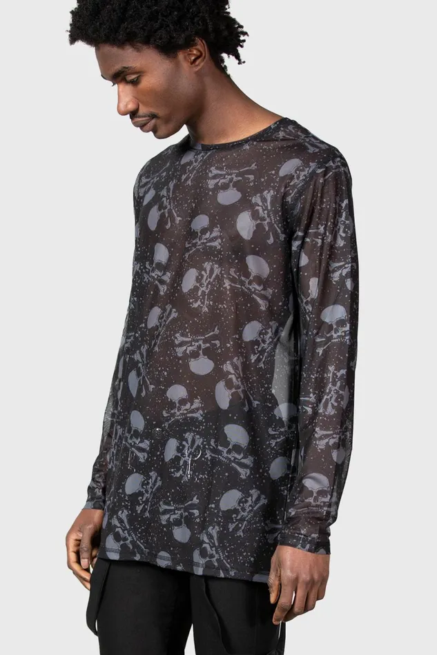Killstar Long Sleeves Men Fright Train Long Sleeve Top
