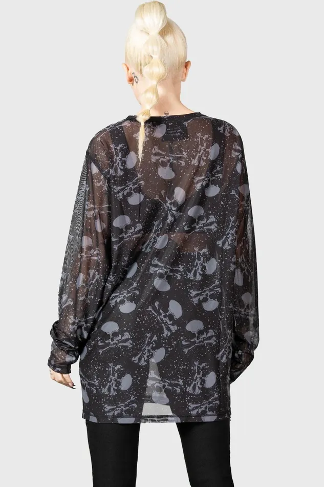 Killstar Long Sleeves Men Fright Train Long Sleeve Top