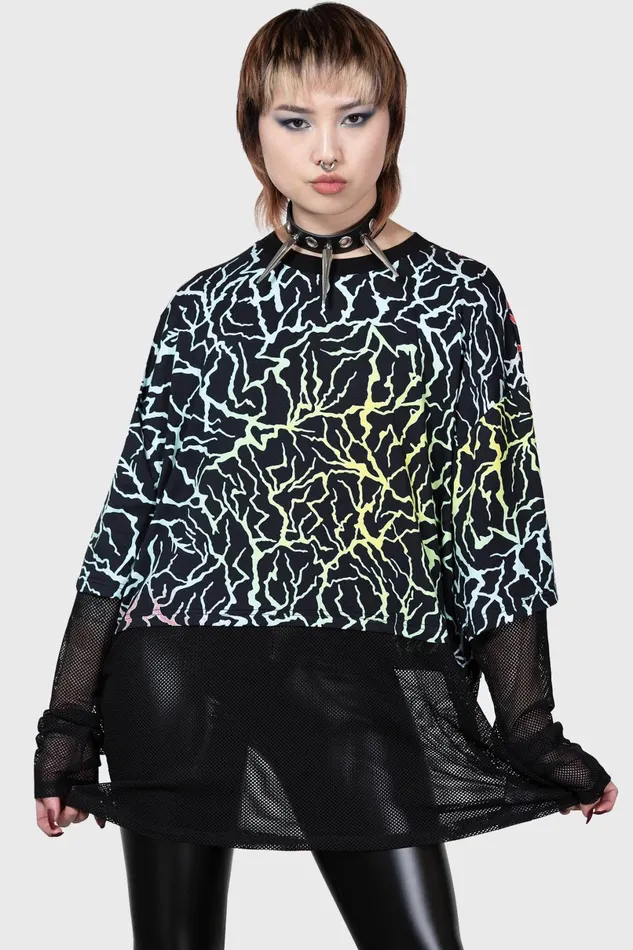Killstar Long Sleeves Women Heaven Sent Top
