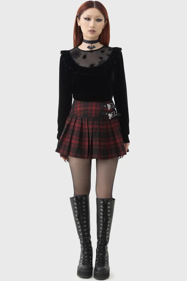 Killstar Long Sleeves Women Here Lies Beetlejuice Long Sleeve Top
