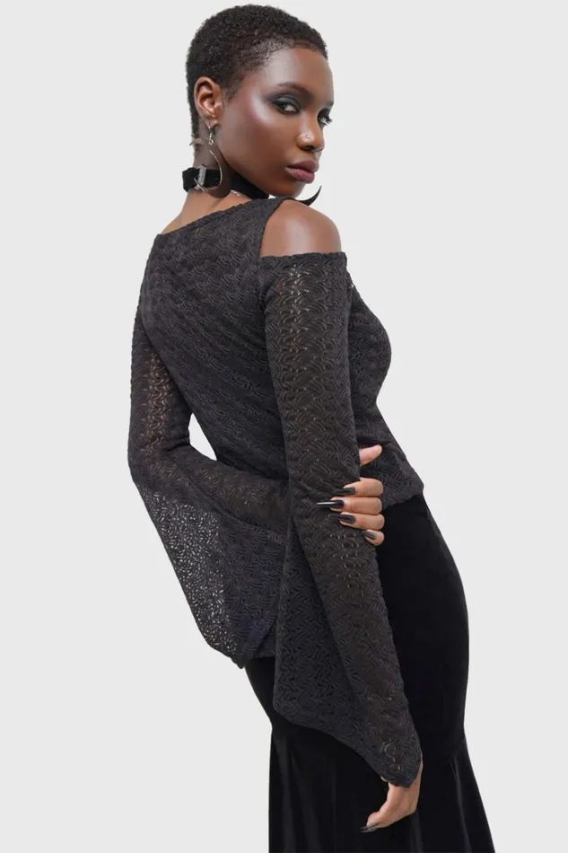 Killstar Long Sleeves Women Sombrous Top