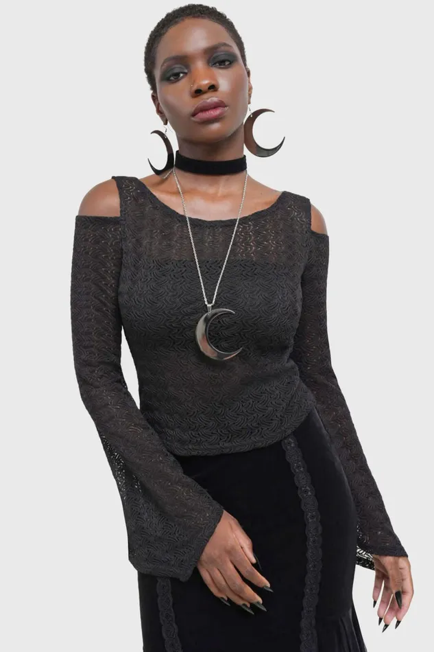 Killstar Long Sleeves Women Sombrous Top
