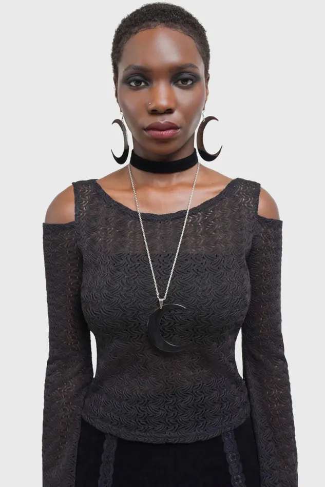 Killstar Long Sleeves Women Sombrous Top