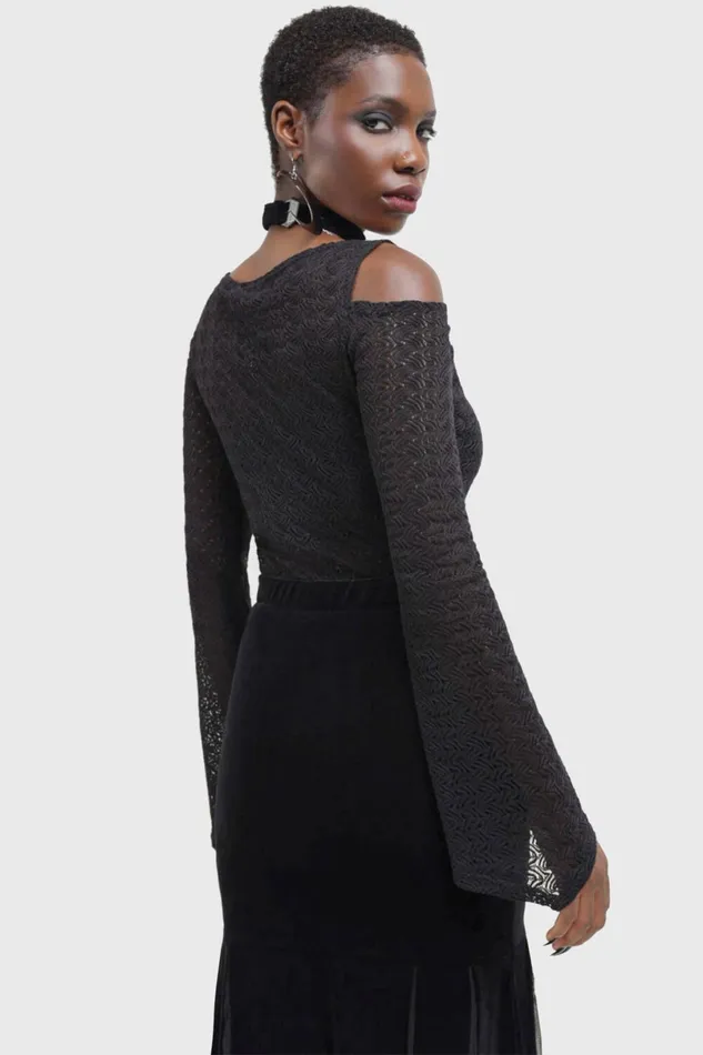 Killstar Long Sleeves Women Sombrous Top
