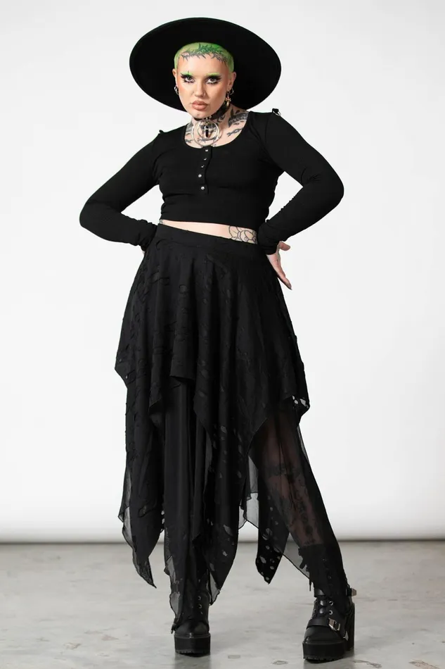 Killstar Maxi Skirts Women Death Valley Skirt