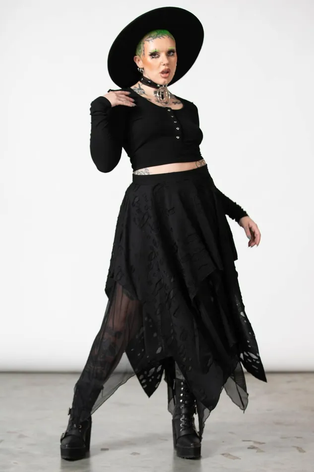 Killstar Maxi Skirts Women Death Valley Skirt