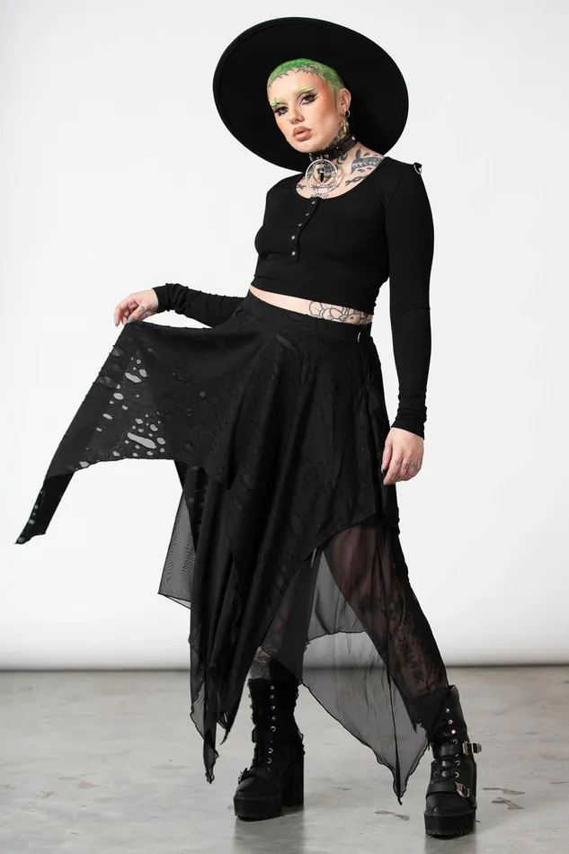 Killstar Maxi Skirts Women Death Valley Skirt