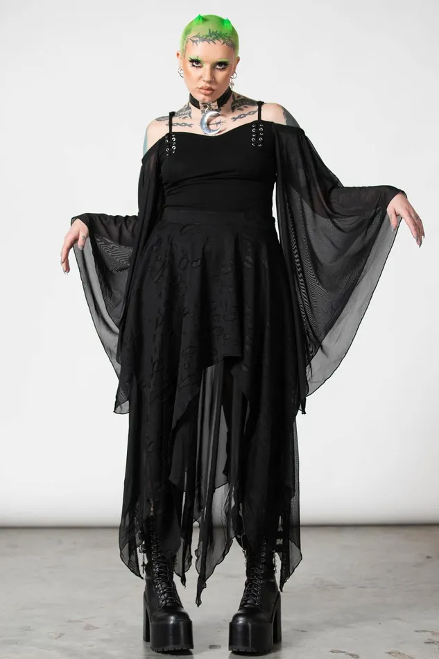 Killstar Maxi Skirts Women Death Valley Skirt