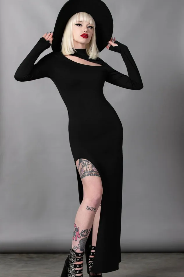 Killstar Maxi Women Astaroth Long Sleeve Dress