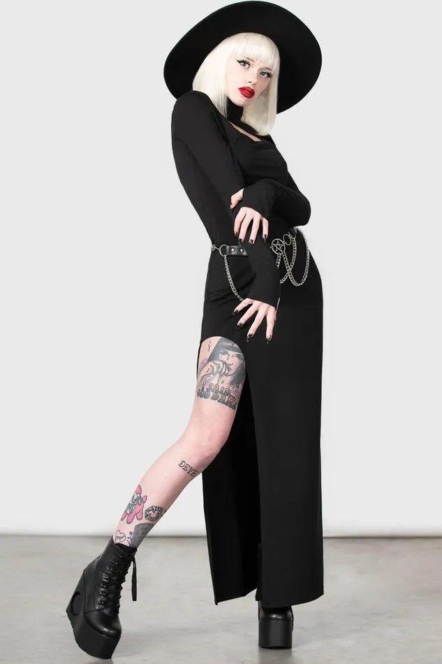 Killstar Maxi Women Astaroth Long Sleeve Dress