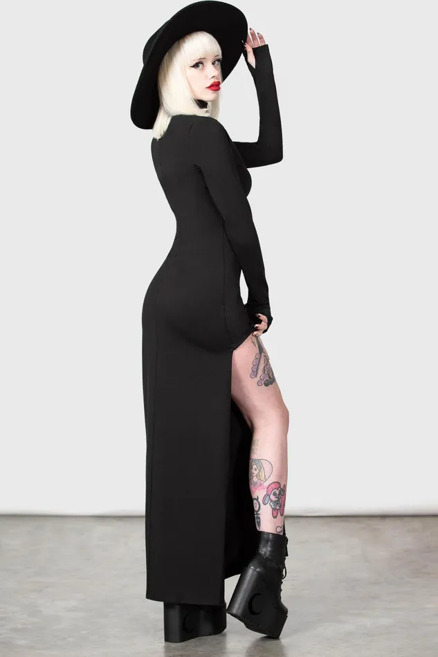 Killstar Maxi Women Astaroth Long Sleeve Dress