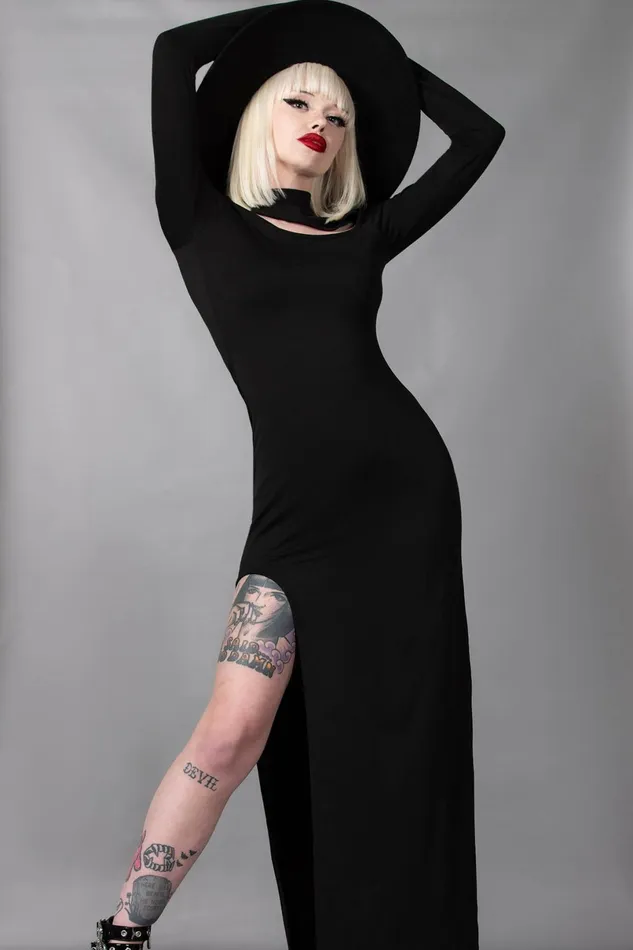 Killstar Maxi Women Astaroth Long Sleeve Dress