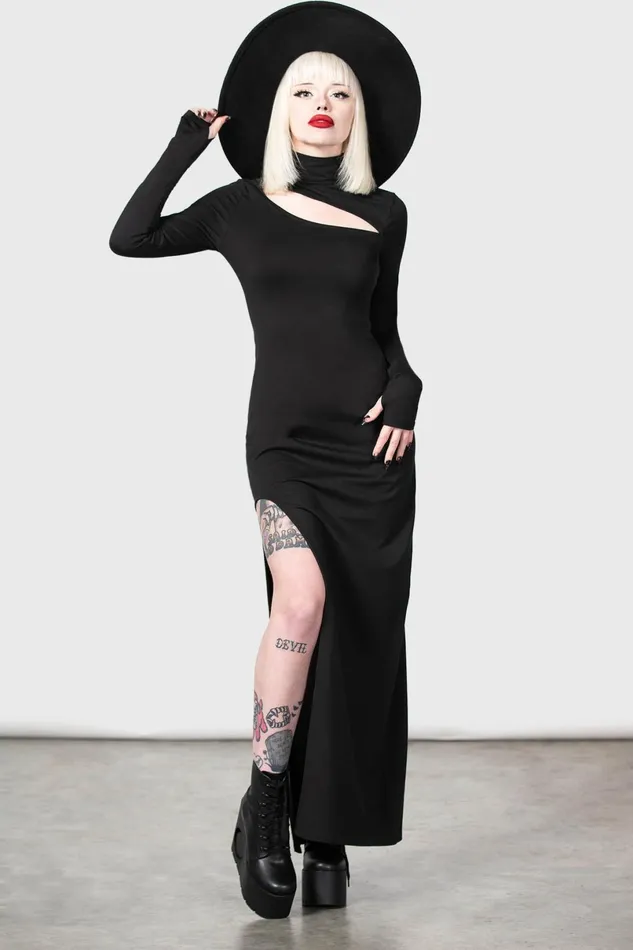 Killstar Maxi Women Astaroth Long Sleeve Dress