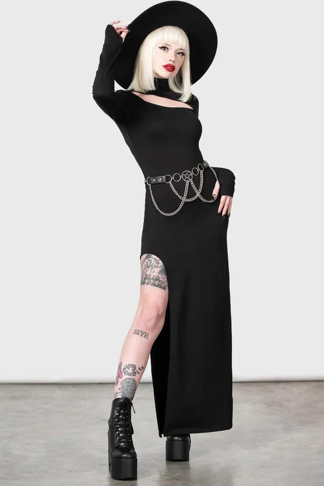 Killstar Maxi Women Astaroth Long Sleeve Dress
