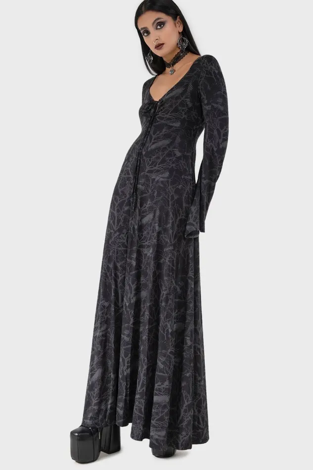 Killstar Maxi Women Raven Shade Dress