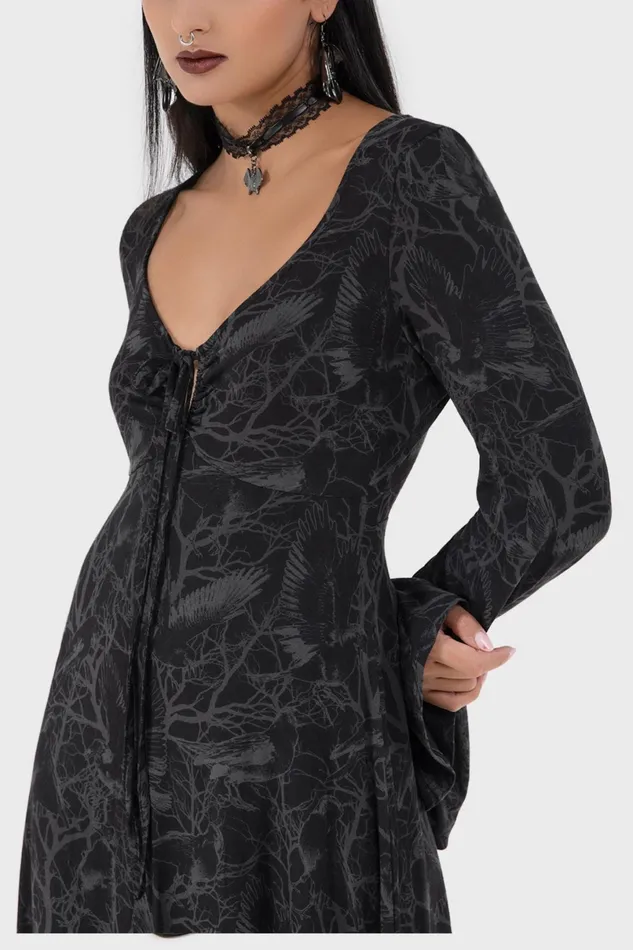 Killstar Maxi Women Raven Shade Dress