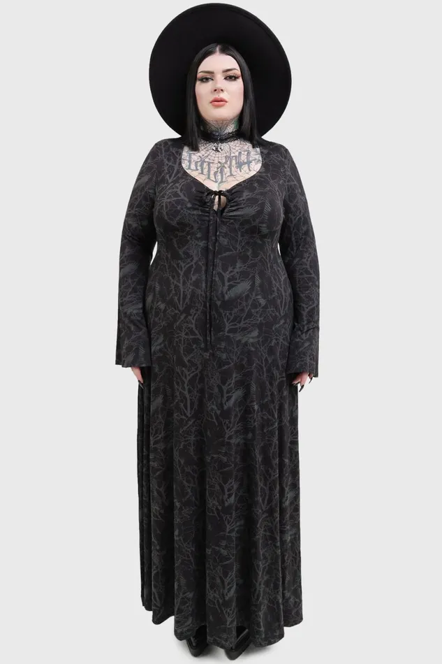 Killstar Maxi Women Raven Shade Dress