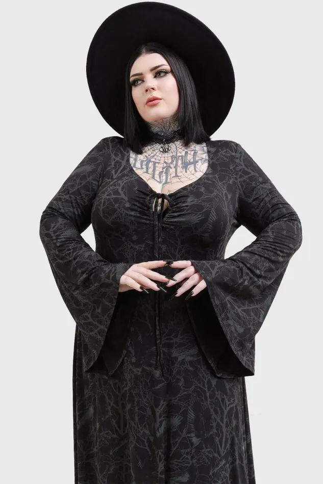Killstar Maxi Women Raven Shade Dress