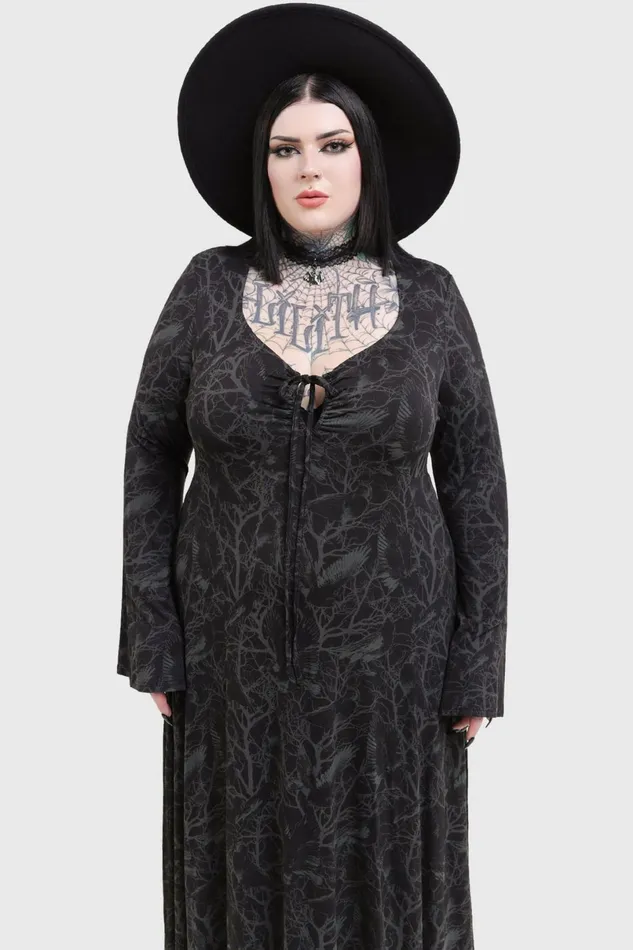 Killstar Maxi Women Raven Shade Dress