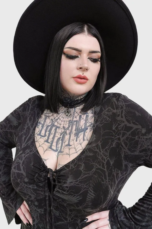 Killstar Maxi Women Raven Shade Dress