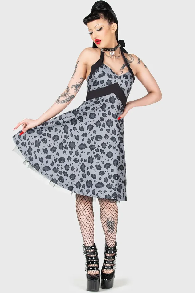 Killstar Midi Women Backseat Bingo Skater Dress